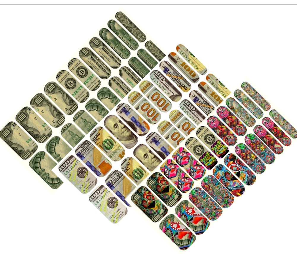 $100 Money Nail Appliqués Trio Set