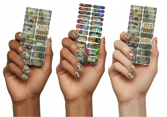 $100 Money Nail Appliqués Trio Set